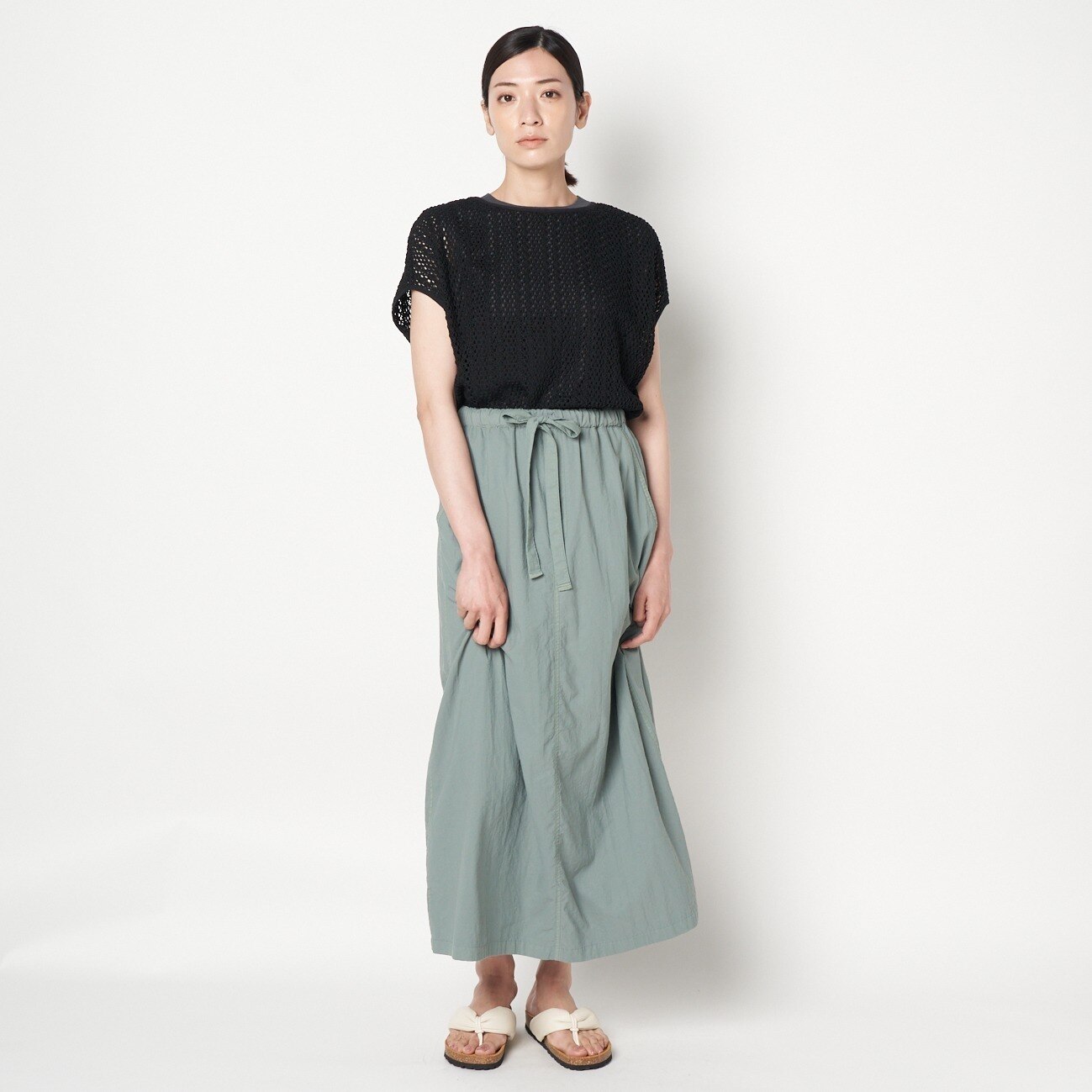 HELIOPOLE GARMENT DYE EASY SKIRT|HELIOPOLE(エリオポール)の通販