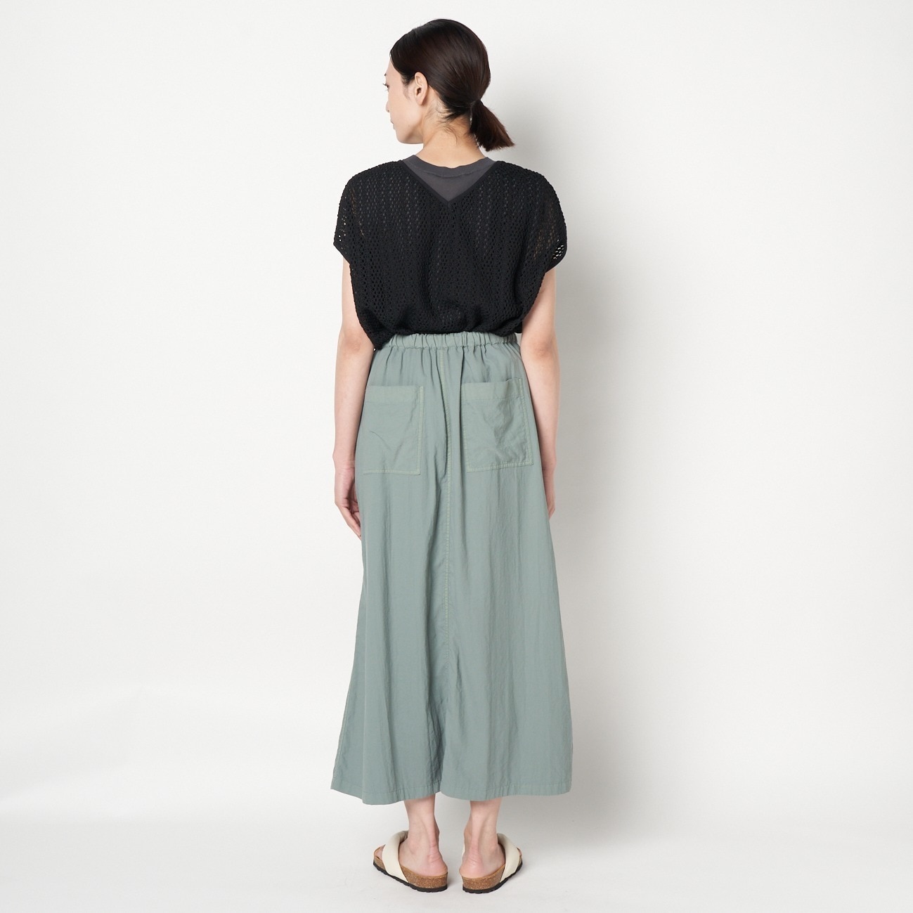 HELIOPOLE GARMENT DYE EASY SKIRT|HELIOPOLE(エリオポール)の通販