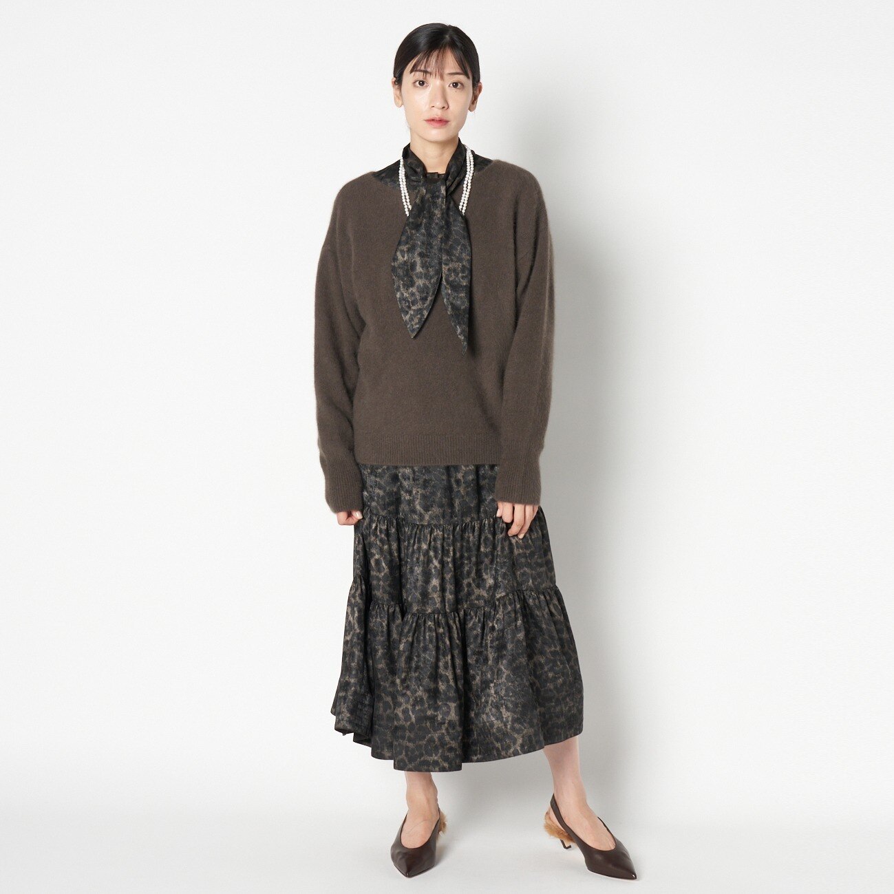 HELIOPOLE LEOPARD&DALMATIAN FLARE SKIRT|HELIOPOLE(エリオポール)の