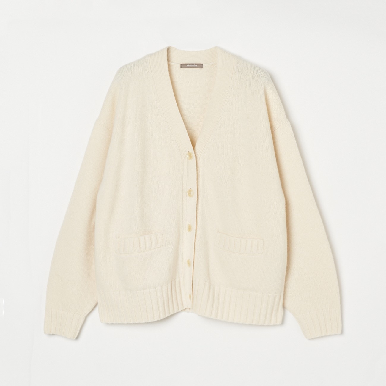 HELIOPOLE WOOL NYLON MIDDLE GAUGE CARDIGAN|HELIOPOLE(エリオポール