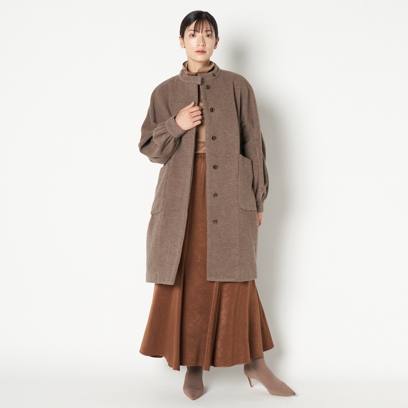 HELIOPOLE BELLANDI WOOL VOLUME SLEEVE COAT|HELIOPOLE(エリオポール