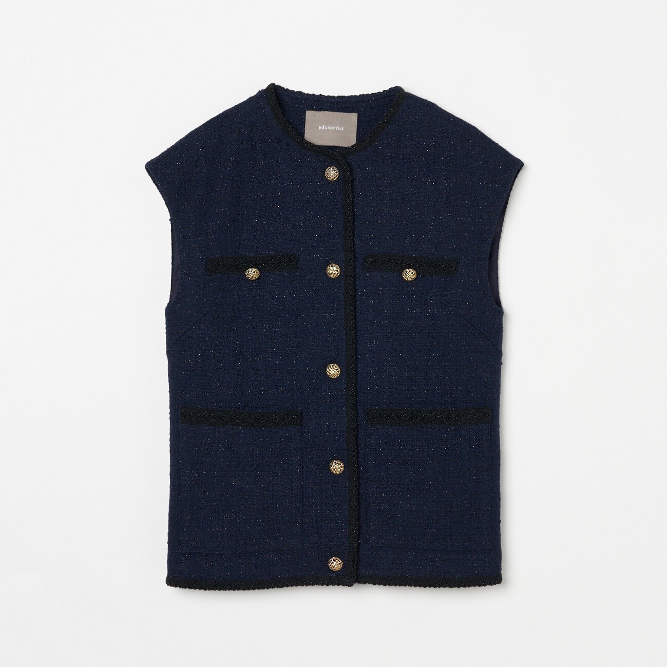 使い勝手の良い heliopole BLADE EDGE BUTCHER TWEED VEST ベスト/ジレ