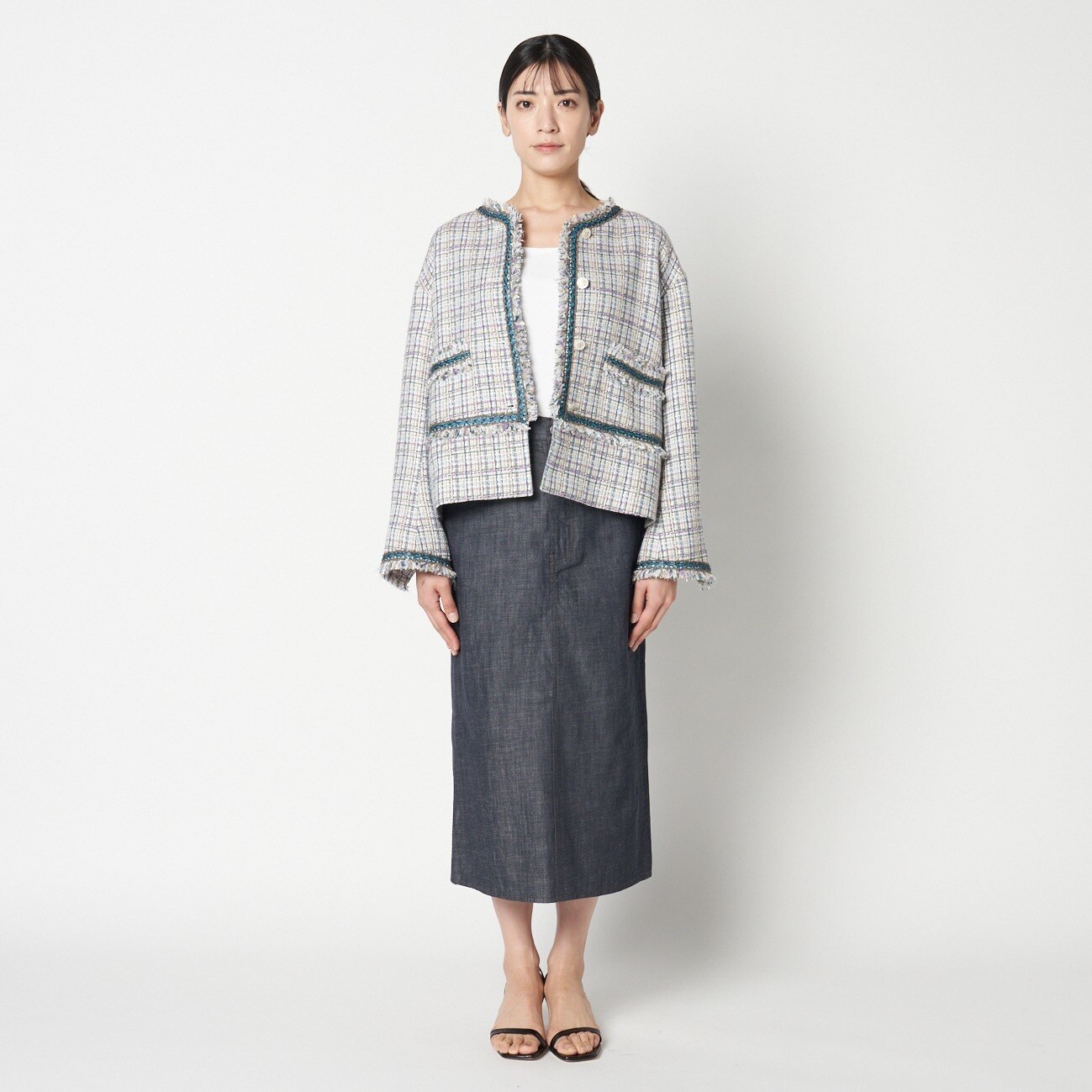 HELIOPOLE BLADE EDGE SLUB MIX TWEED JACKET|HELIOPOLE(エリオポール