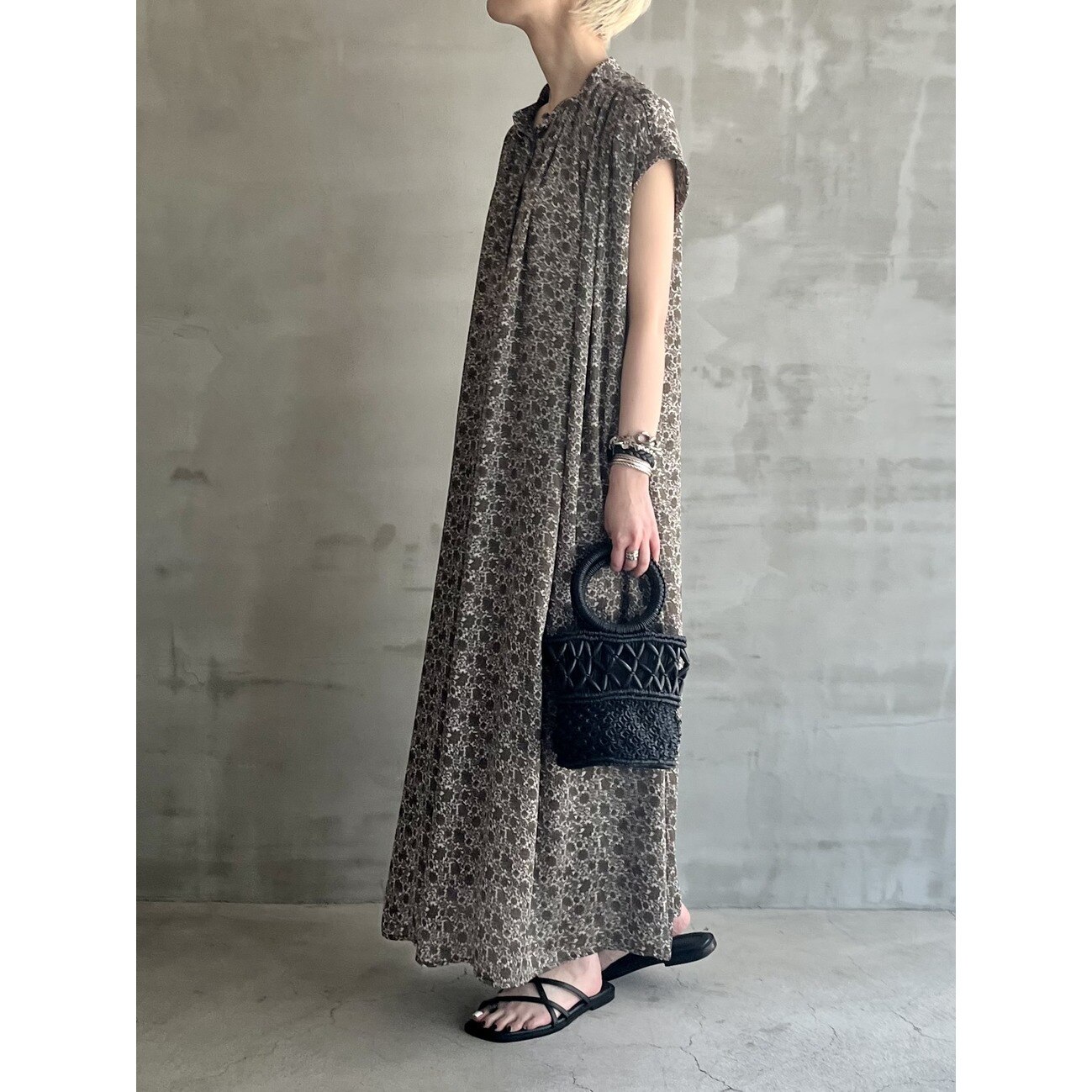 HELIOPOLE DEVEAUX FLOWER PRINT N/S DRESS|HELIOPOLE(エリオポール)の