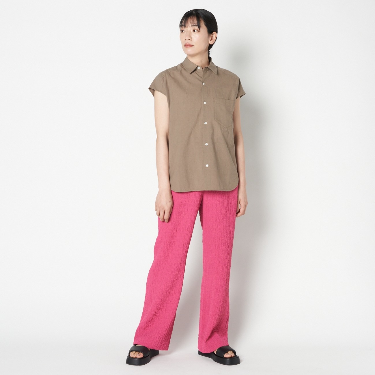 HELIOPOLE COTTON LOAN N/S SHIRT|HELIOPOLE(エリオポール)の通販