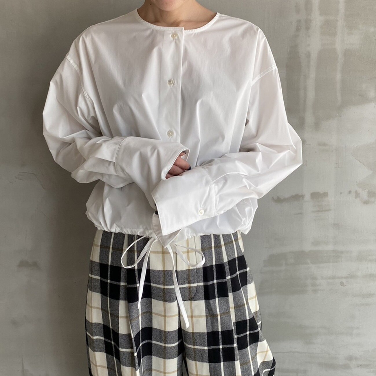 HELIOPOLE DRAWSTRING SHIRT|HELIOPOLE(エリオポール)の通販｜アイルミネ