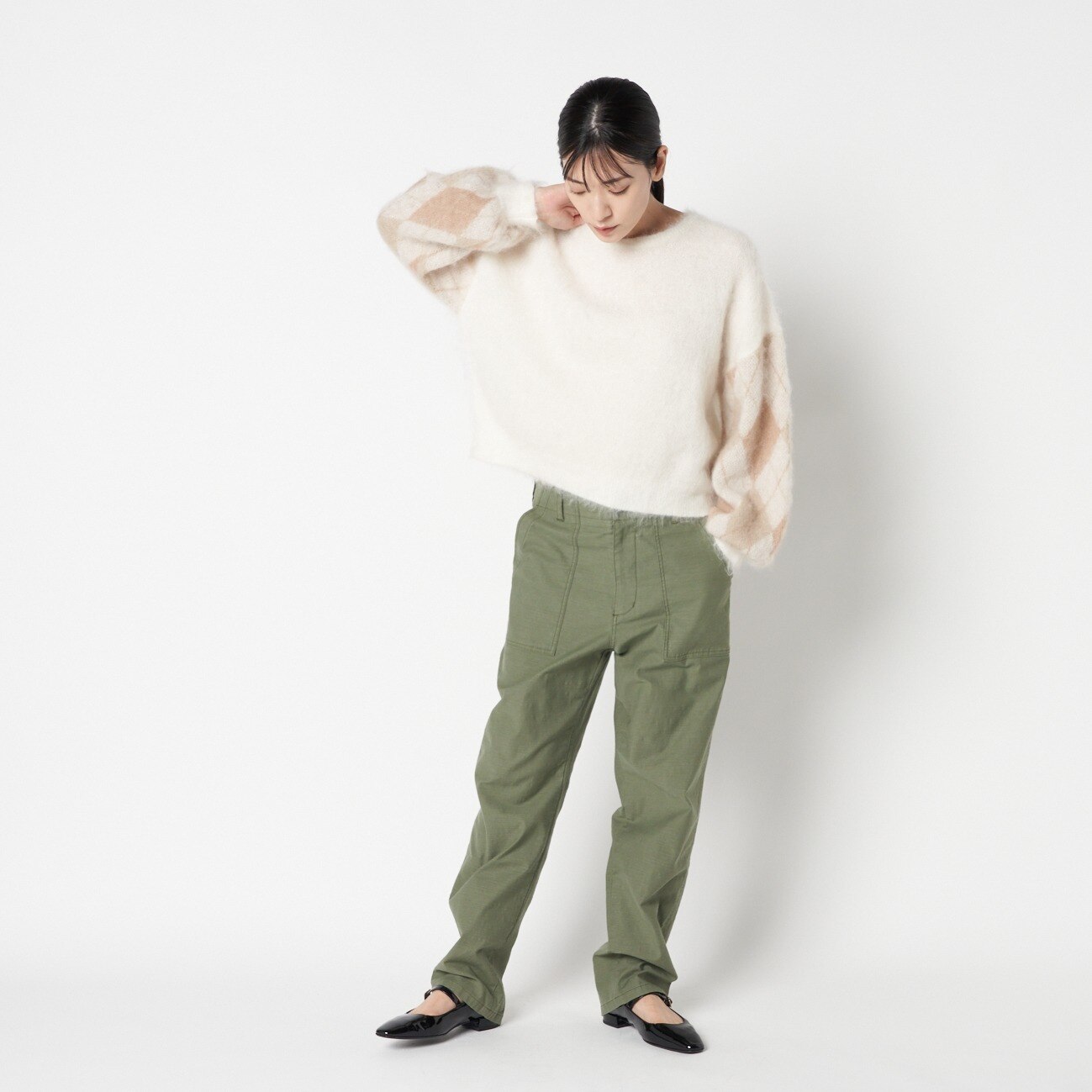 HELIOPOLE ARGYLE CREW NECK KT|HELIOPOLE(エリオポール)の通販