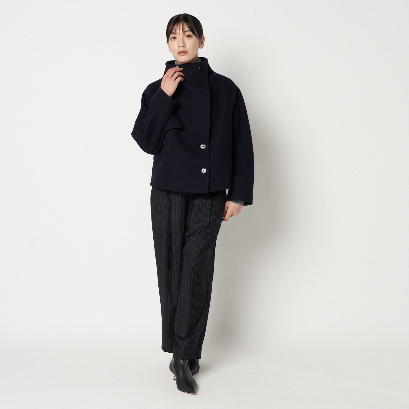 直営店一覧 今期＊新品エリオポール STAND COLLAR SHORT COAT