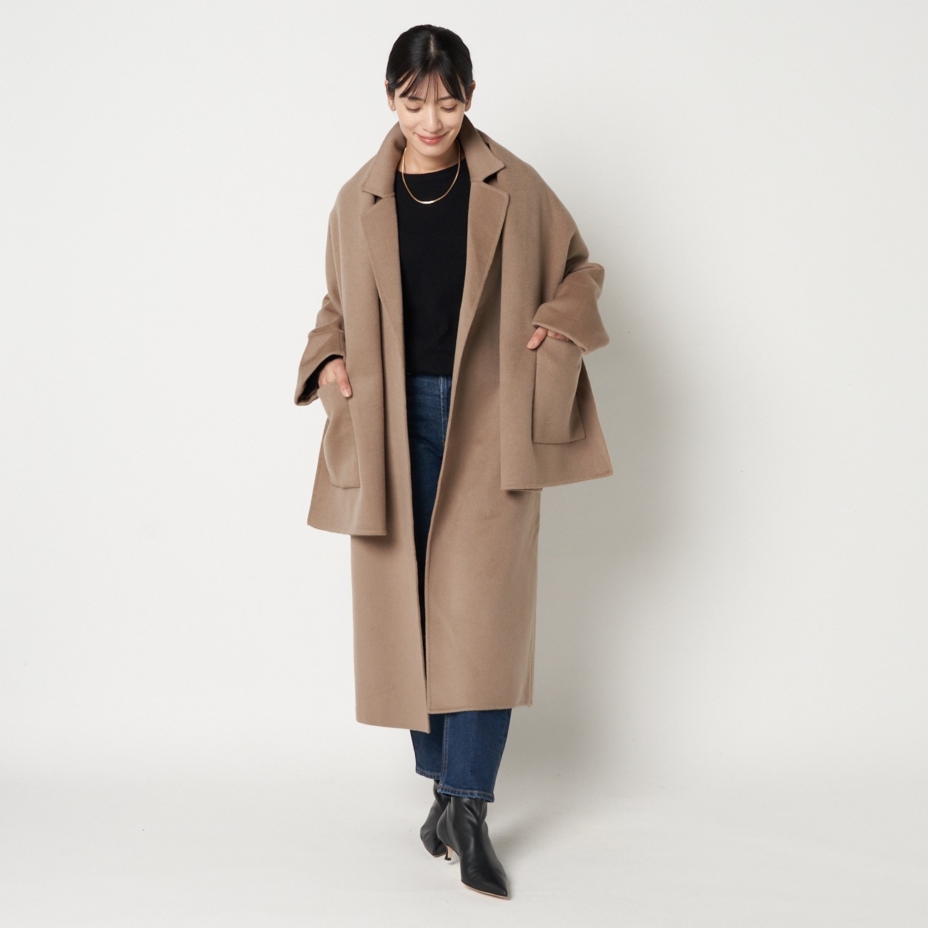 HELIOPOLE DOUBLE FACE COAT WITH STOLE|HELIOPOLE(エリオポール)の 