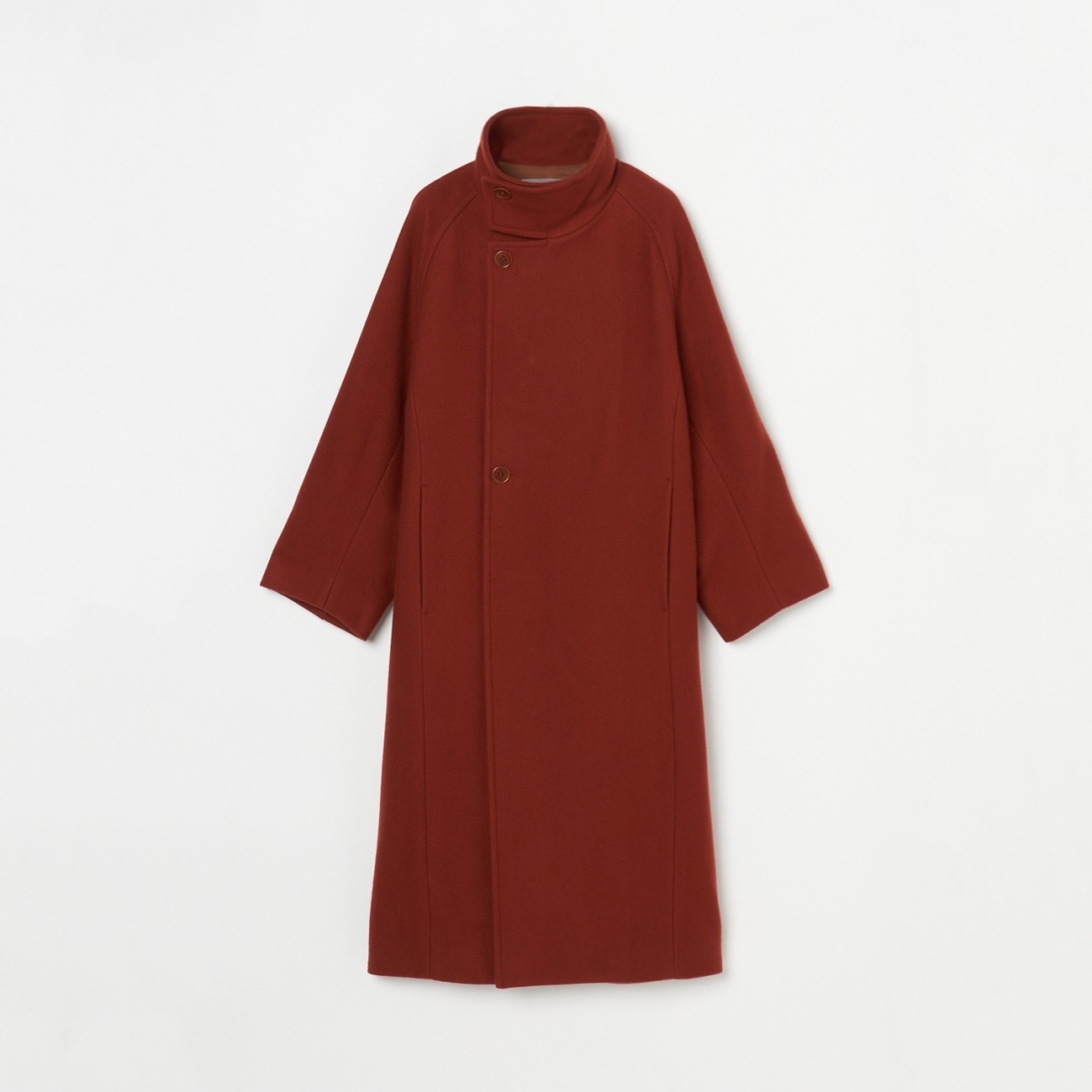 HELIOPOLE STAND COLLAR LONG COAT|HELIOPOLE(エリオポール)の通販