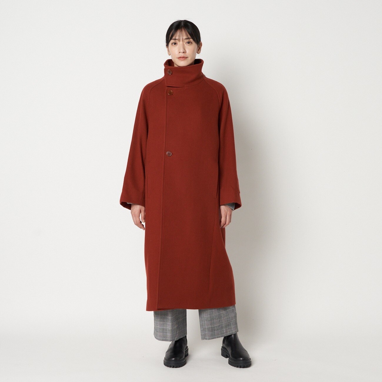 HELIOPOLE STAND COLLAR LONG COAT|HELIOPOLE(エリオポール)の通販