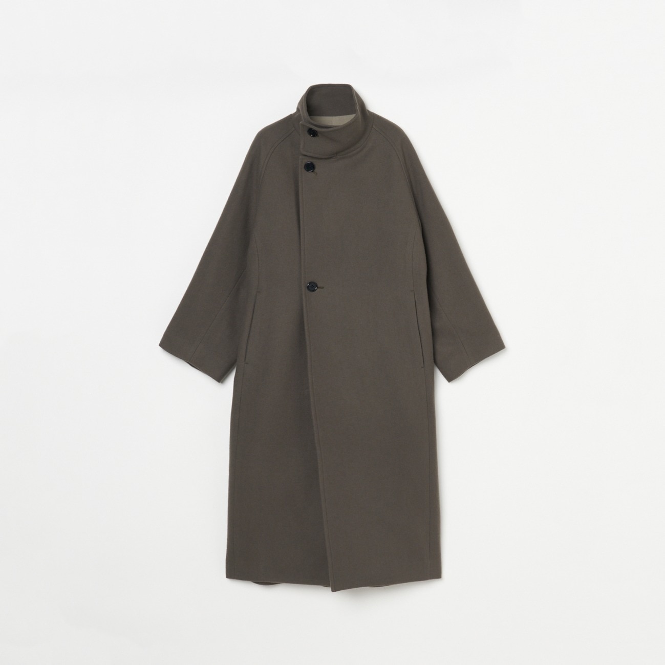 HELIOPOLE STAND COLLAR LONG COAT|HELIOPOLE(エリオポール)の通販