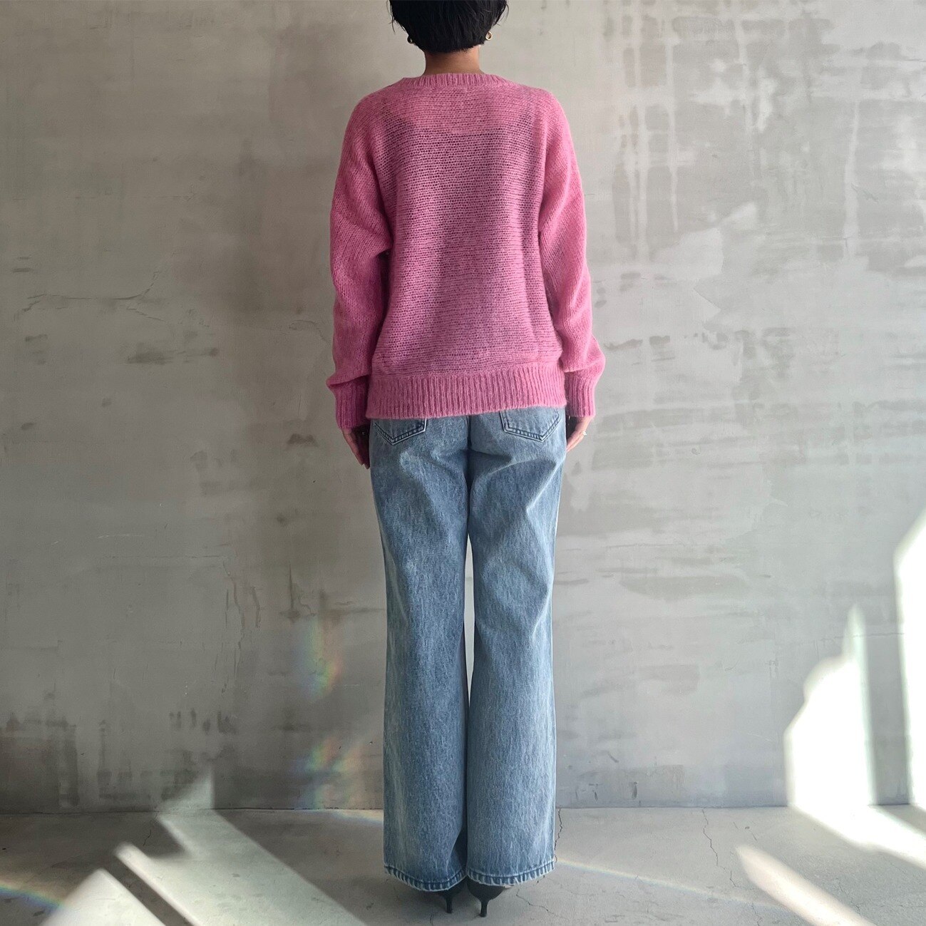 HELIOPOLE MOHAIR CREW NECK KNIT