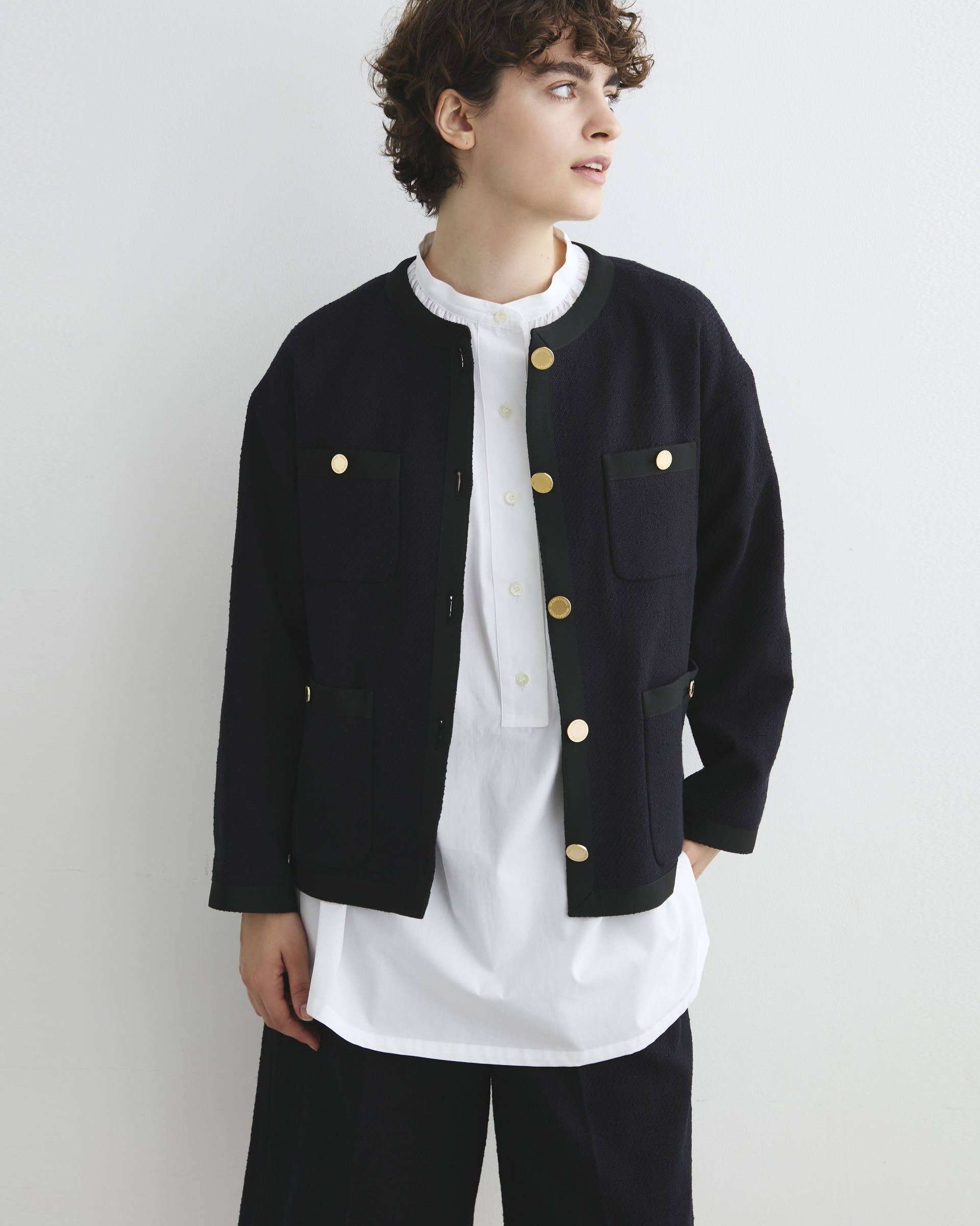 4POCKET NO COLLAR JACKET|Traditional Weatherwear(トラディショナル