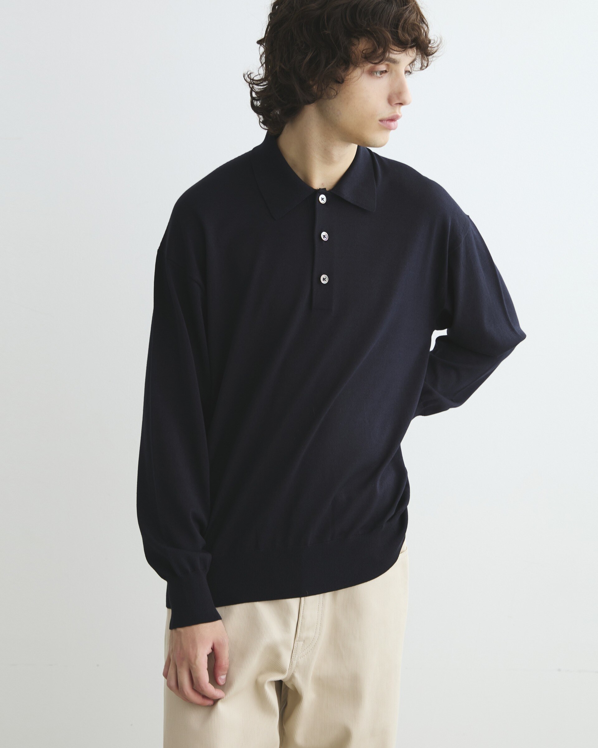 POLO COLLAR PULLOVER LONG-SLEEVE|Traditional Weatherwear