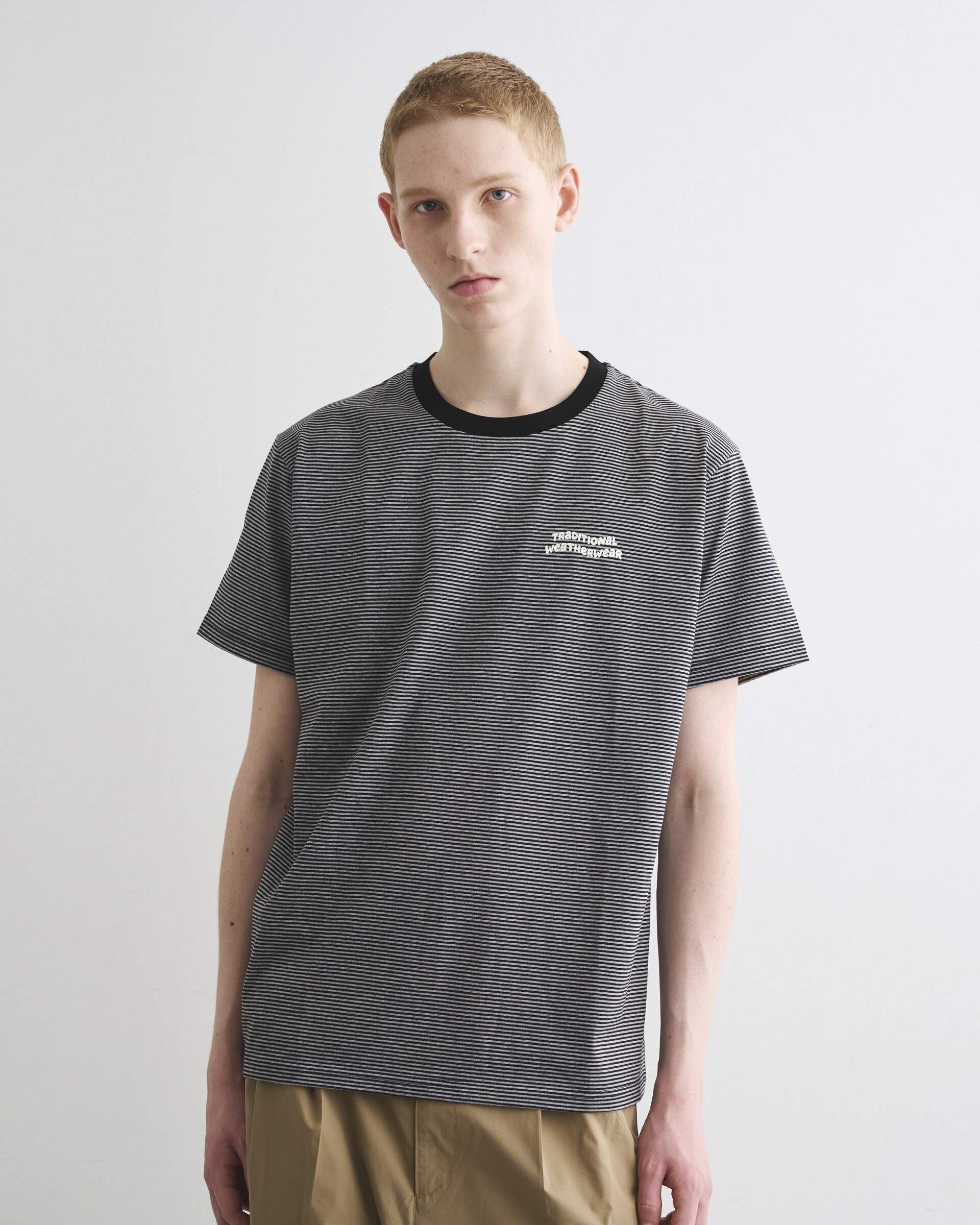 WAVE BORDER RINGER TEE SHORTSLEEVE|Traditional Weatherwear