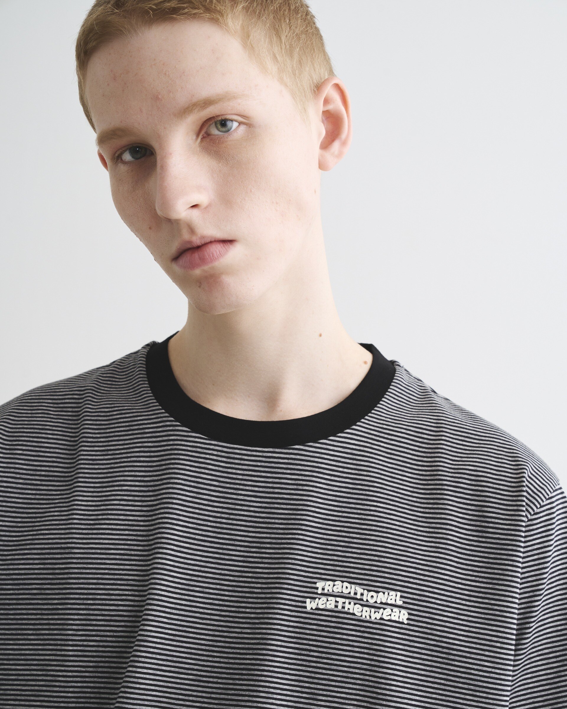 WAVE BORDER RINGER TEE SHORTSLEEVE|Traditional Weatherwear