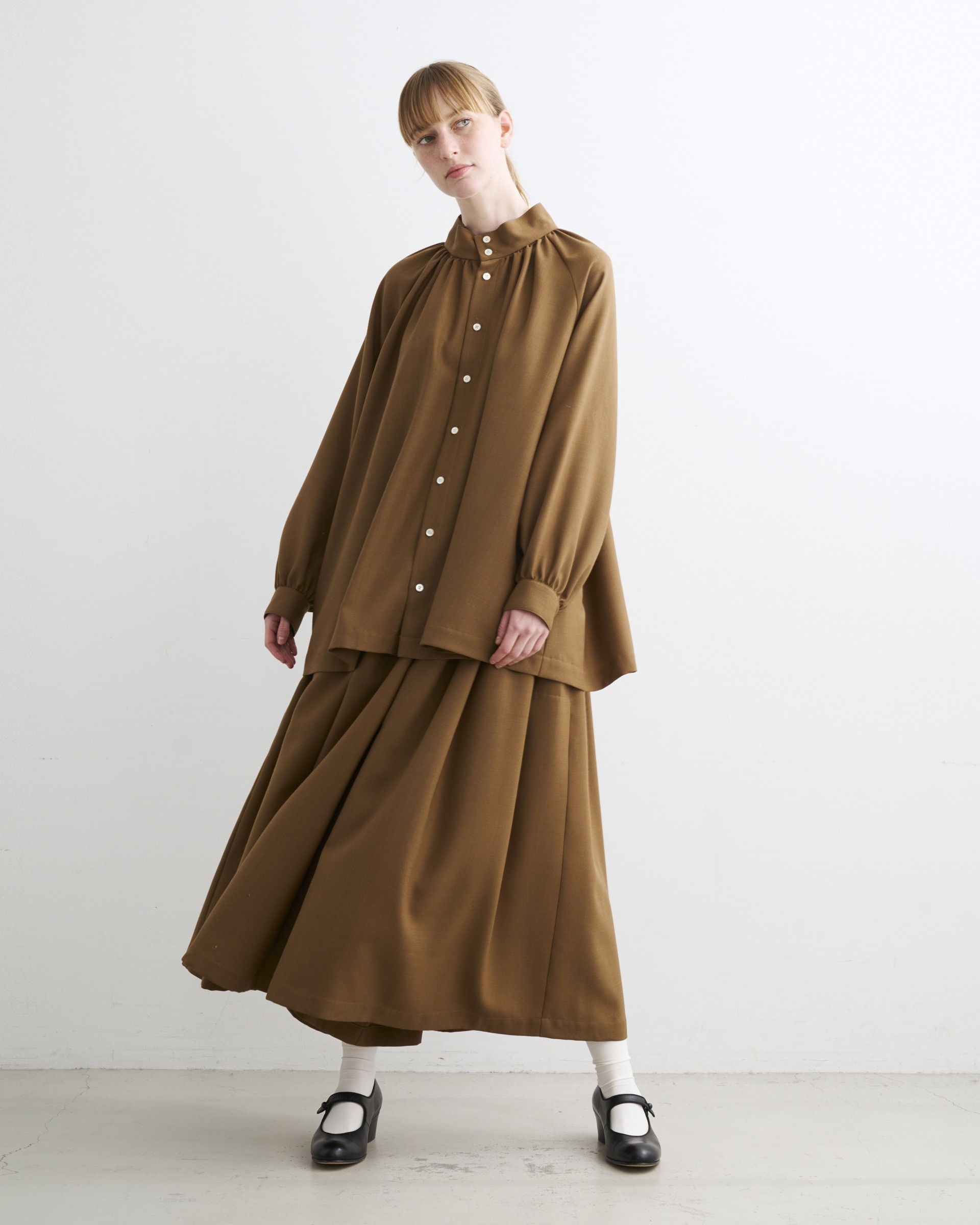 GATHERD VOLUME CULOTTE PANTS|Traditional Weatherwear