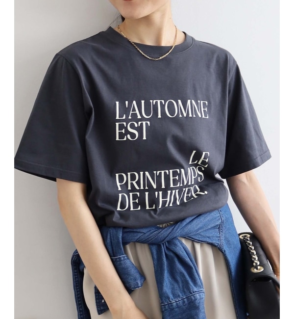 ファッションメンズなら|【ルクールブラン/le.coeur blanc】 AUTOMNE ロゴプリントTシャツ