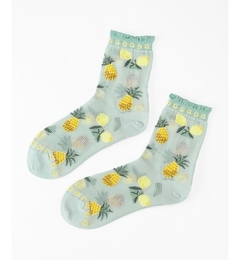 【マジェスティックレゴン/MAJESTIC LEGON】 ★WEB限定★パイナップル＆レモンスルーソックス [3000円(税込)以上で送料無料]
