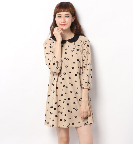 フロッキーフラワーワンピース