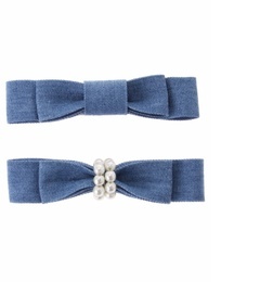 【アースミュージックアンドエコロジー/earth music＆ecology】 デニムリボンクリップ [3000円(税込)以上で送料無料]