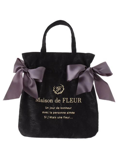 レースダブルリボントートバッグ|Maison de FLEUR(メゾンドフルール)の