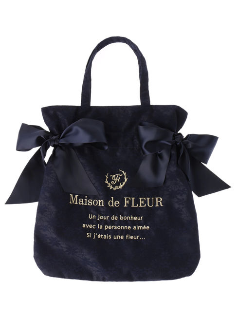 レースダブルリボントートバッグ|Maison de FLEUR(メゾンドフルール)の