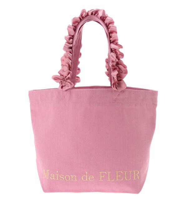 帆布フリルハンドルトートsバッグ Maison De Fleur メゾンドフルール の通販 アイルミネ