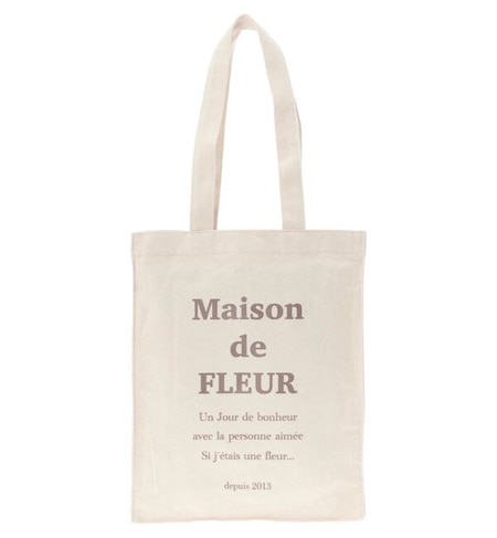 ブランドロゴプリント縦長トートバッグ Maison De Fleur メゾンドフルール の通販 アイルミネ