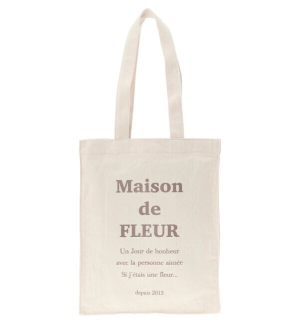 ブランドロゴプリント縦長トートバッグ Maison De Fleur メゾンドフルール の通販 アイルミネ