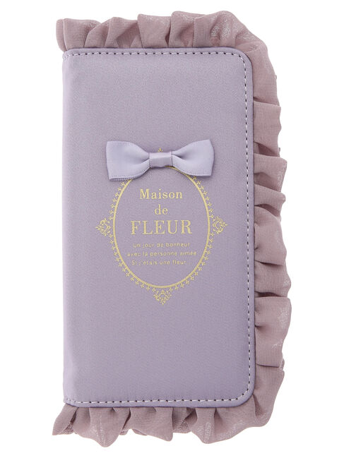 ブランドロゴフリルアイフォン13Proケース|Maison de FLEUR(メゾンド