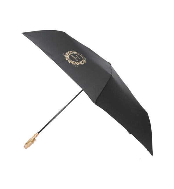 ＜アイルミネ＞【メゾンドフルール/Maison de FLEUR】 ロゴプリント折りたたみ傘