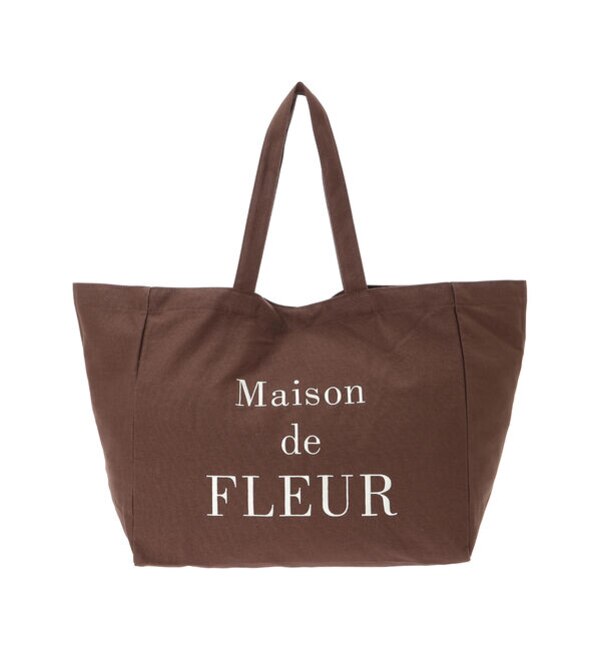 ブランドロゴ帆布ワイドトートバッグ Maison De Fleur メゾンドフルール の通販 アイルミネ