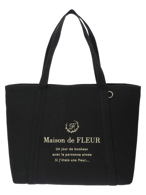 帆布ボンディングトートMバッグ|Maison de FLEUR(メゾンドフルール)の通販｜アイルミネ