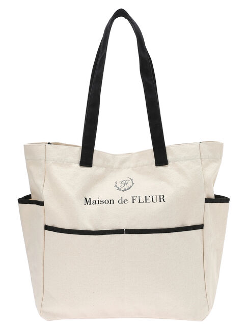 新品未開封 Maison de FLEUR canone ポケットトートバッグ バッグ 再販