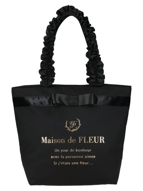 ブランドロゴフリルハンドルトートMバッグ|Maison de FLEUR(メゾンド