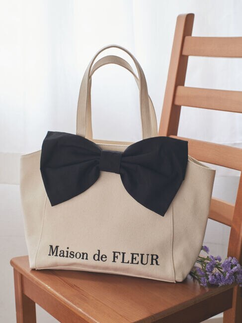 EC限定】ビッグリボンキャンバストート|Maison de FLEUR(メゾンド