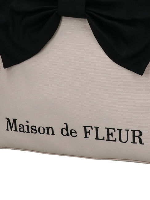 ビッグリボンキャンバストートバッグ|Maison de FLEUR(メゾンド