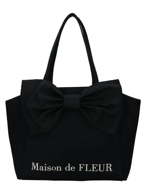 ビッグリボンキャンバストートバッグ|Maison de FLEUR(メゾンド