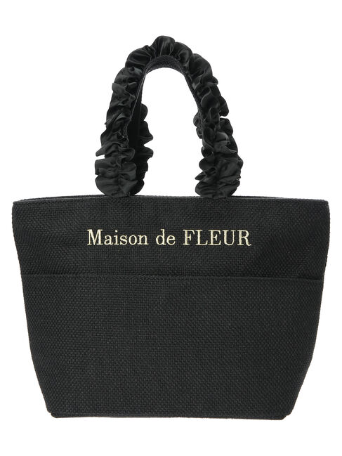 バスケットクロスフリルトートプチバッグ|Maison de FLEUR(メゾンド