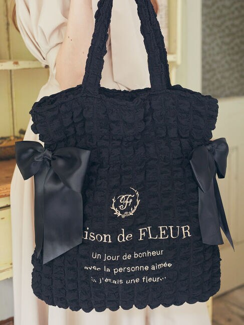 EC限定 ポップコーンダブルリボントートバッグ|Maison de FLEUR