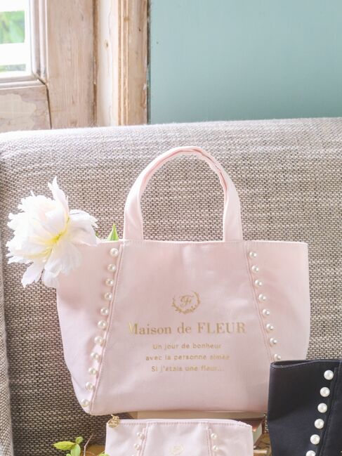 パールキャンバストートバッグ|Maison de FLEUR(メゾンドフルール)の