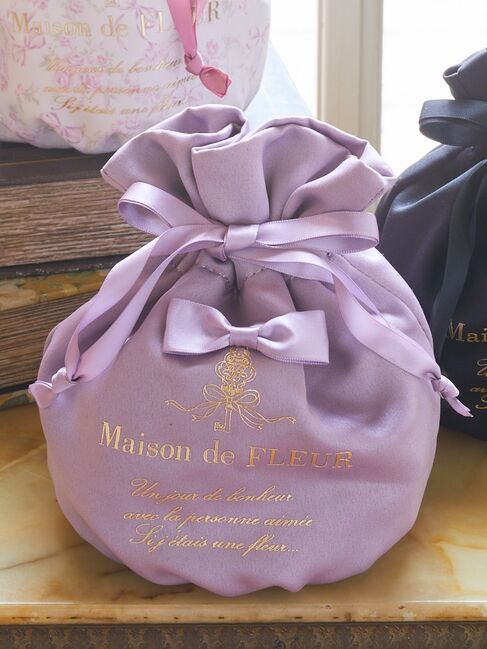 リボンサテン巾着|Maison de FLEUR(メゾンドフルール)の通販｜アイルミネ