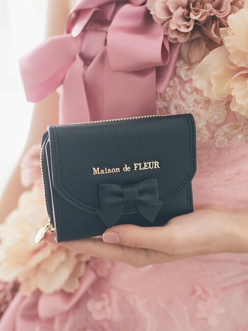 バイカラーリボンウォレット|Maison de FLEUR(メゾンドフルール)の通販