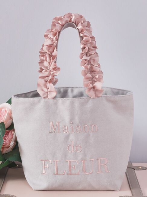 EC限定 帆布フリルハンドルトートバッグ|Maison de FLEUR(メゾンド