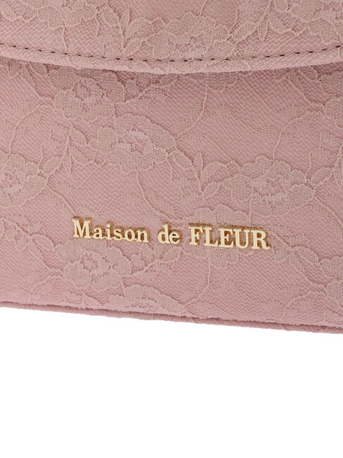 レースリボンパールビジューフラップバッグ|Maison de FLEUR(メゾンド