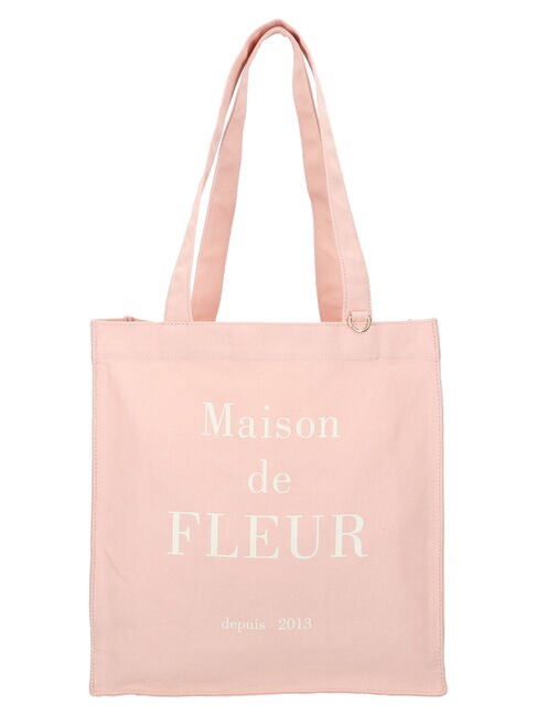 ブランドロゴプリントスクエアトートSバッグ|Maison de FLEUR(メゾンド 