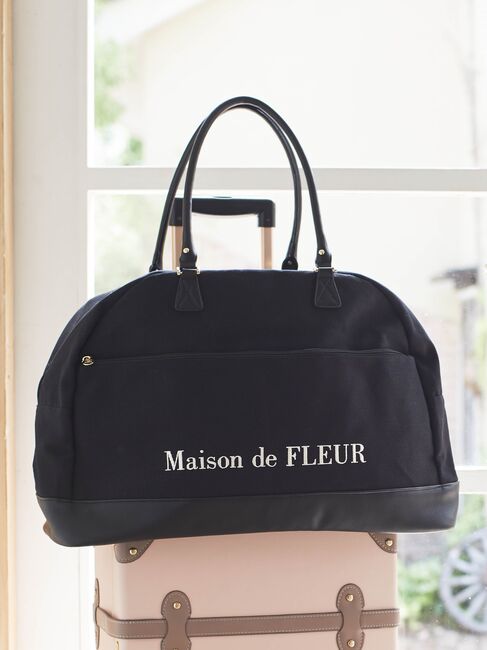 帆布合皮切り替えキャリーオンバッグ|Maison de FLEUR(メゾンド