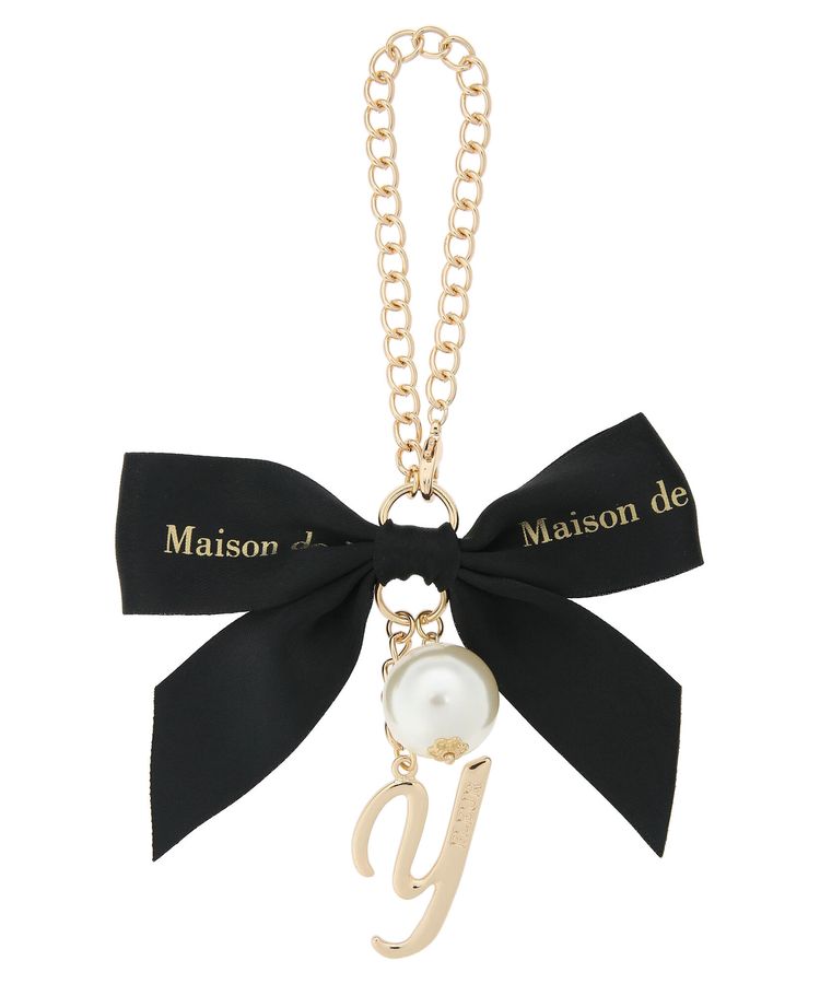 イニシャルリボンチャーム|Maison de FLEUR(メゾンドフルール)の通販｜アイルミネ